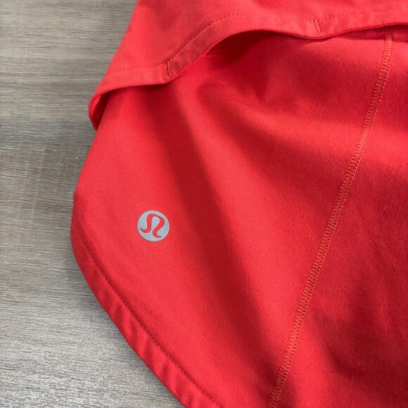 Lululemon Speed Up Short Long 4" Carnation Red Women Size 4 - Picture 4 of 4